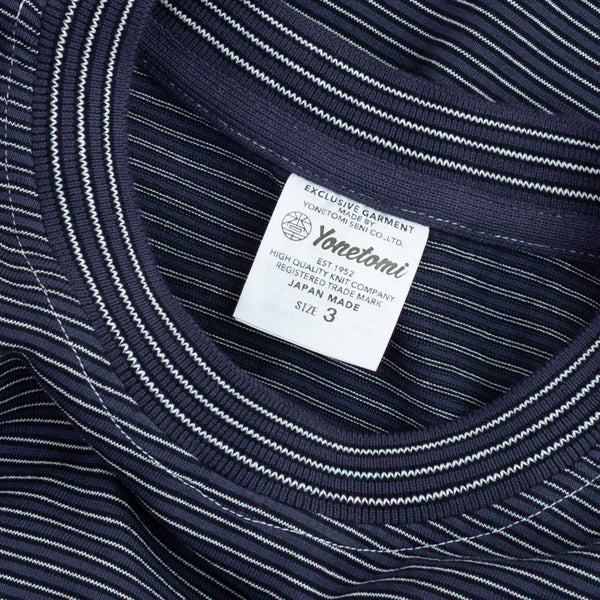 LONG SLEEVE STRIPED T-SHIRT - NAVY/WHITE