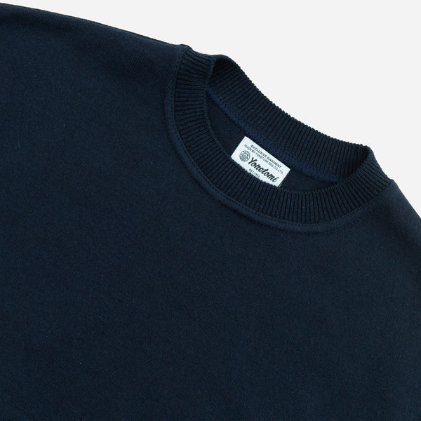 WAVE CREW PULLOVER SWEATER - NAVY