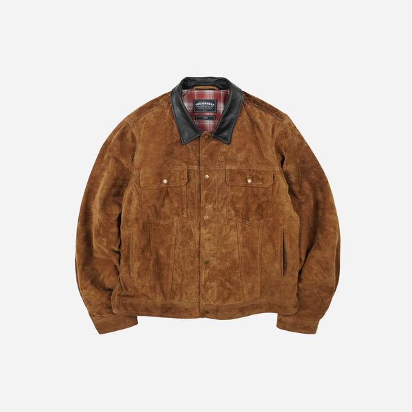 Frizmworks Suede Storm Trucker Jacket - Whiskey