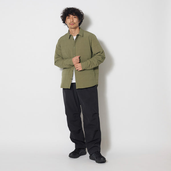 RECYCLED FLEXIBLE INSULATED SHIRT - OLIVE