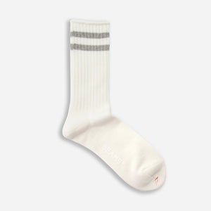 Beams+ - SCHOOLBOY SOCK - WHITE/GREY -  - Main Front View