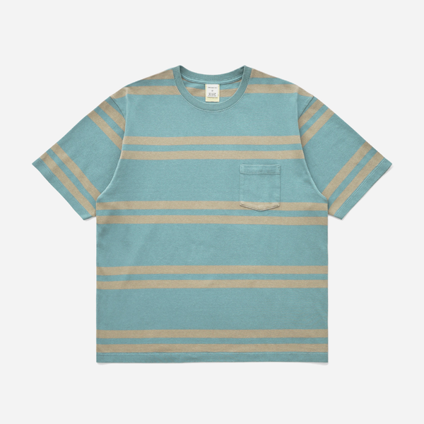 BOLD STRIPE T-SHIRT - DUSTY GREEN