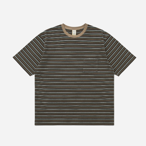 Khakis 2020 - BORDER STRIPE T-SHIRT - BROWN -  - Main Front View