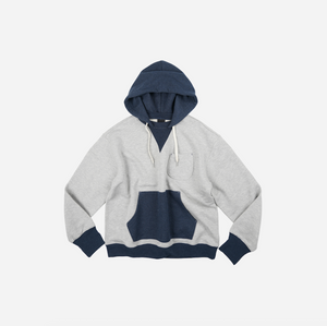 Frizmworks - Frizmworks Colour Block Pocket Hoody - Navy -  - Main Front View