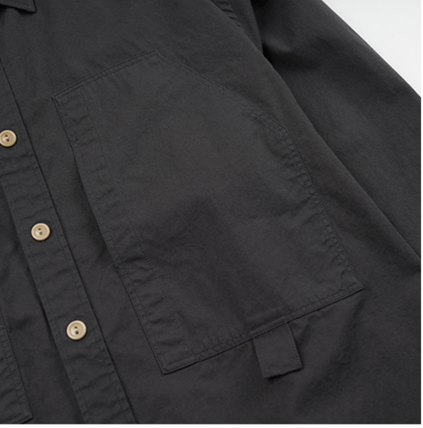 POCKET LOOP WORK SHIRT - CHARCOAL