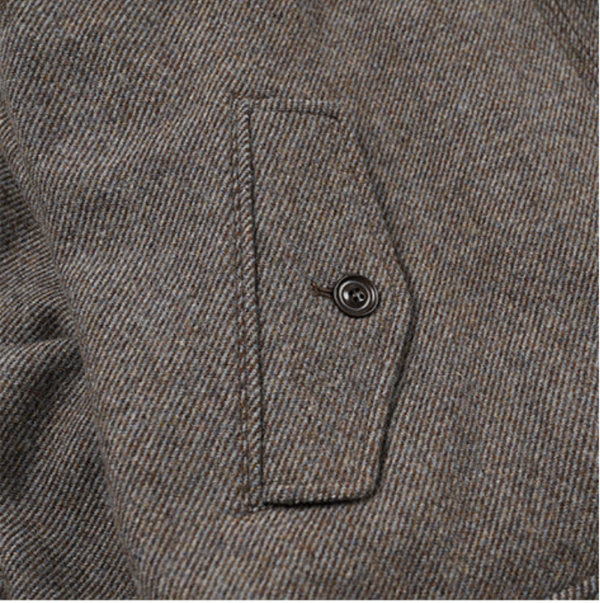 WOOL HARRINGTON JACKET - GREY