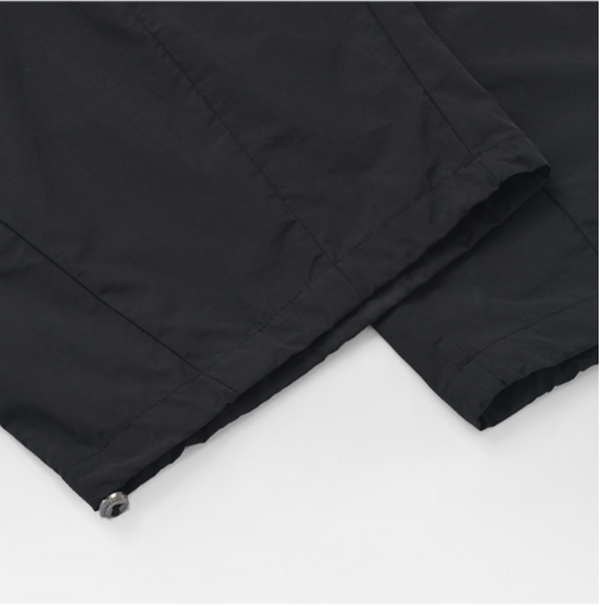 NYLON CARGO BALLOON PANTS - BLACK