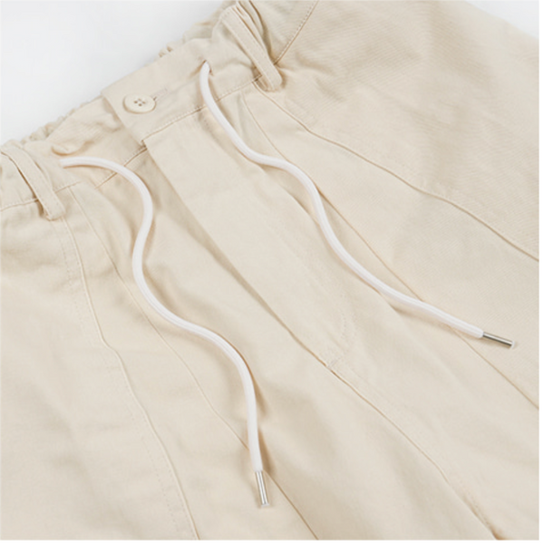 TWILL BALLOON PANTS - IVORY