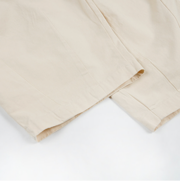 TWILL BALLOON PANTS - IVORY