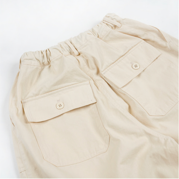 TWILL BALLOON PANTS - IVORY
