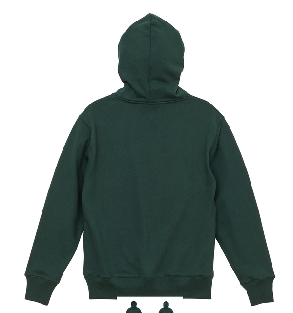 12.7 OZ HEAVY WEIGHT HOODIE - FOREST GREEN