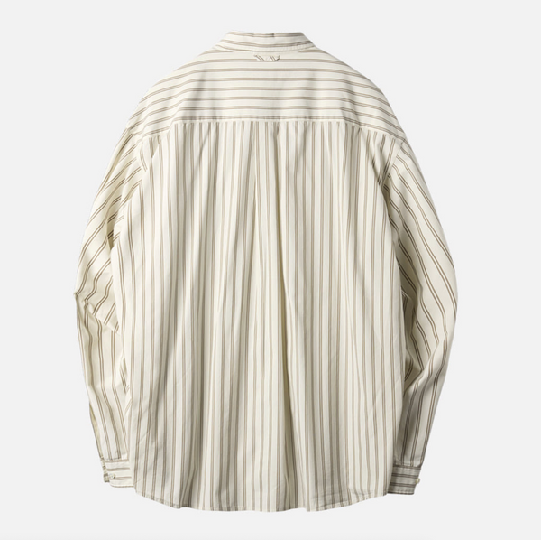 PRIMARY SHIRT - BEIGE PIN STRIPE