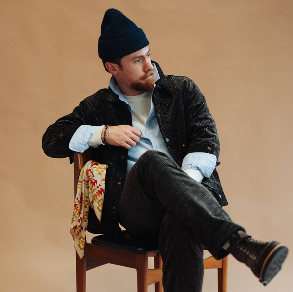 DONEGAL CORDUROY RANCH JACKET - NIGHT SKY