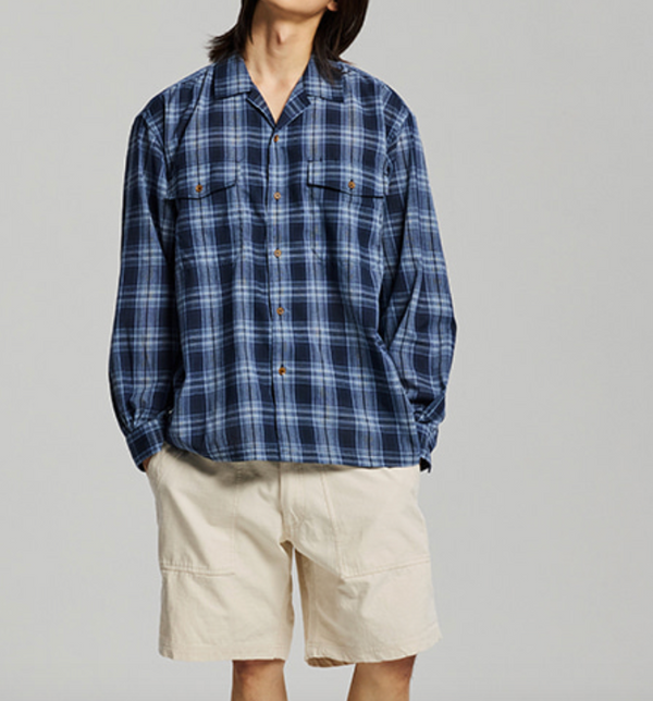 CHECK OG 107 SHIRT - BLUE
