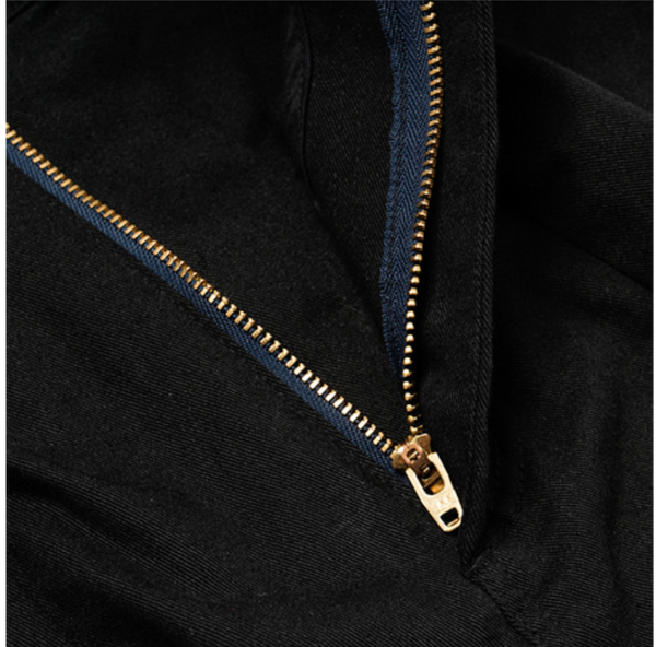 TWILL BALLOON PANTS - BLACK