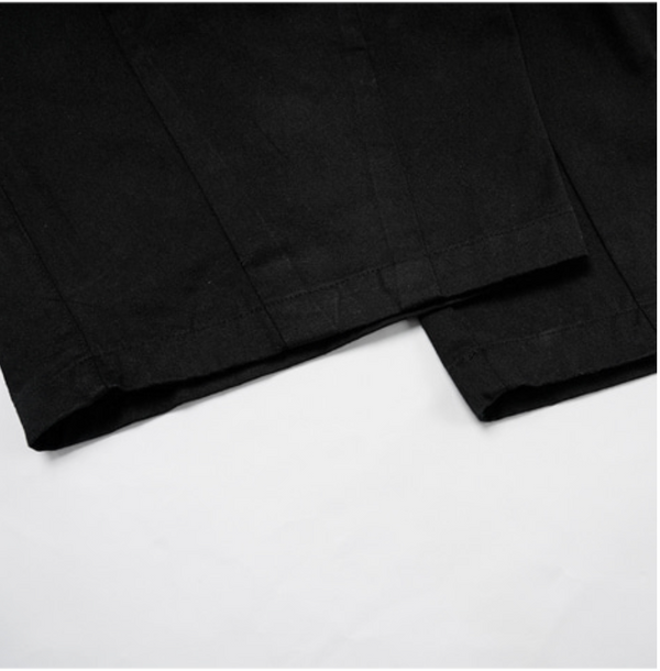TWILL BALLOON PANTS - BLACK