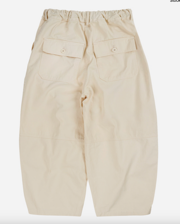 TWILL BALLOON PANTS - IVORY