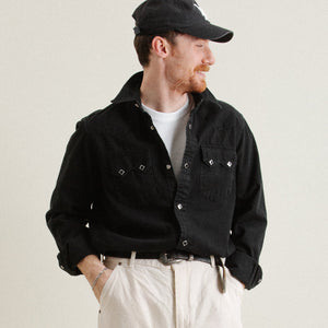 Double RL By Ralph Lauren - WESTERN DENIM SHIRT - BLACK WASH -  - Alternative View 1