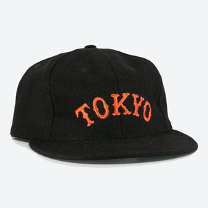 Ebbets Field Flannels - TOKYO KYOJIN (GIANTS) CITY SERIES WOOL BALLCAP - BLACK -  - Main Front View