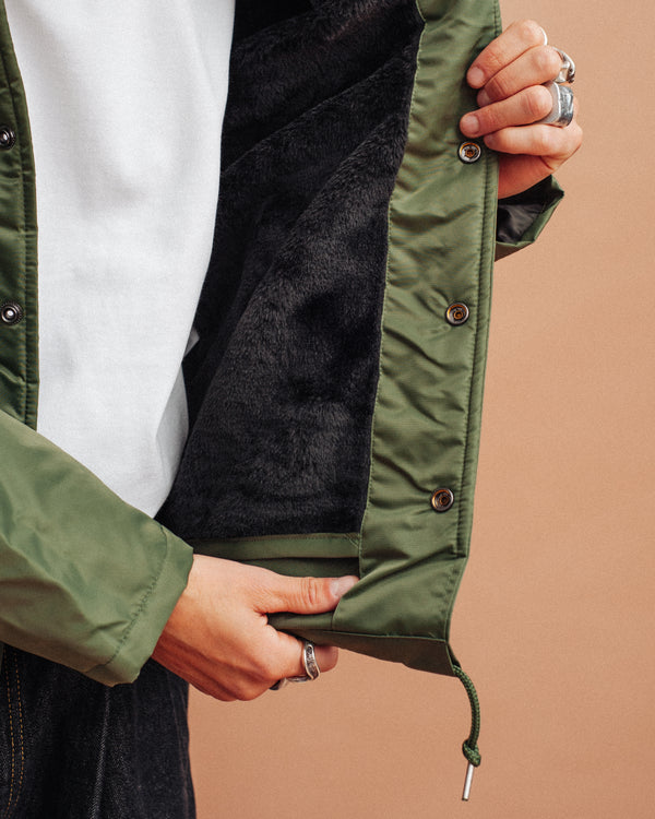 COACH JACKET FUR LINED - OLIVE
