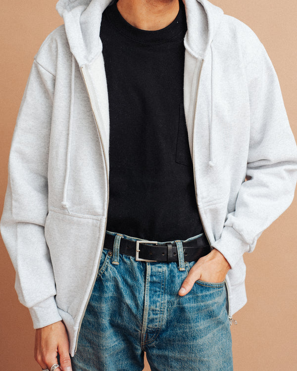 15 0Z MAGNUM FULL ZIP HOODIE - ASH