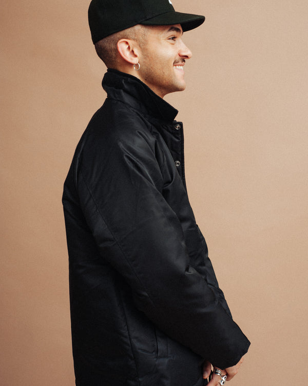 COACH JACKET FUR LINED - BLACK