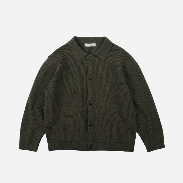 Frizmworks Ultra Heavyweight Collar Cardigan - Forest Green