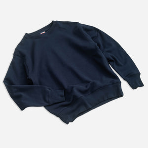 United Athle - 12.7oz  HEAVYWEIGHT CREW NECK SWEATSHIRT - NAVY -  - Alternative View 1