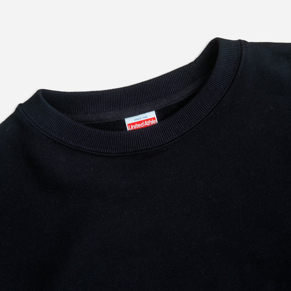 12.7oz HEAVYWEIGHT CREW NECK SWEATSHIRT - BLACK