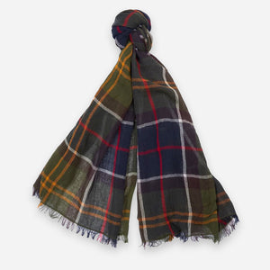 Barbour - WELTON TARTAN SCARF - CLASSIC CHECK -  - Main Front View