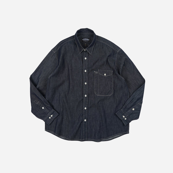 Frizmworks Utility Flap Pocket Denim Work Shirt - Indigo