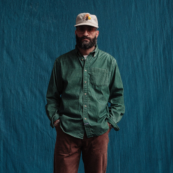 VINTAGE B.D CORD SHIRT - GREEN BOX