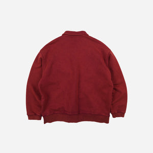 Frizmworks - Frizmworks Vintage Dyeing Half Zip Sweat - Vintage Red -  - Alternative View 1