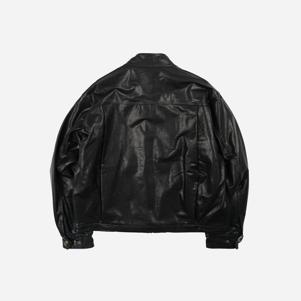 Frizmworks Waxed Cowhide Buddy Harrington Jacket - Black