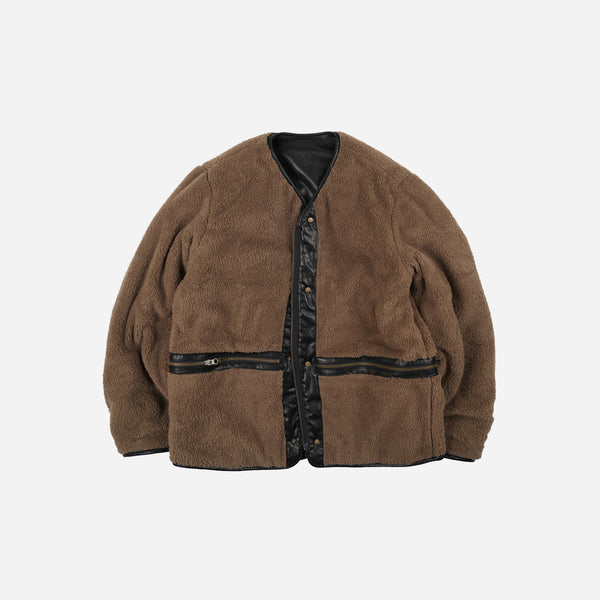 Frizmworks Waxed Cowhide Reversible Liner Jacket - Black