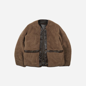 Frizmworks - Frizmworks Waxed Cowhide Reversible Liner Jacket - Brown -  - Alternative View 1