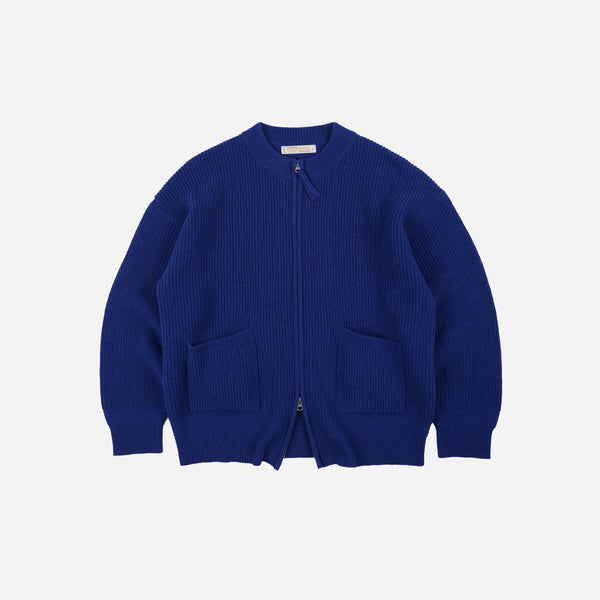 Frizmworks Wool Deck Zip Up Cardigan - Cobalt Blue