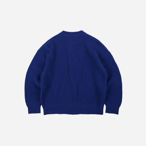 Frizmworks - Frizmworks Wool Deck Zip Up Cardigan - Cobalt Blue -  - Alternative View 1
