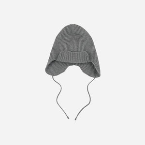 Frizmworks - Frizmworks Wool Earflap Knit Beanie - Grey -  - Alternative View 1