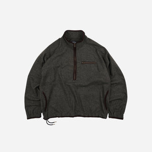 Frizmworks - Frizmworks Wool Half Pullover - Forest Black -  - Main Front View