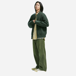 Frizmworks - WOOL DECK ZIP UP CARDIGAN - FOREST GREEN -  - Alternative View 1