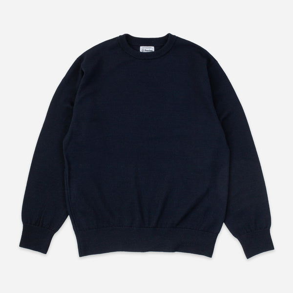 AMERICAN WOOL KNIT CREW - NAVY