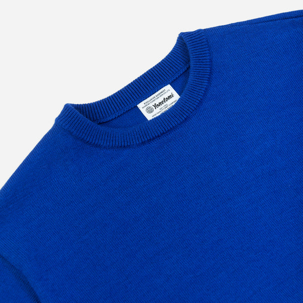 AMERICAN WOOL KNIT CREW - ROYAL BLUE