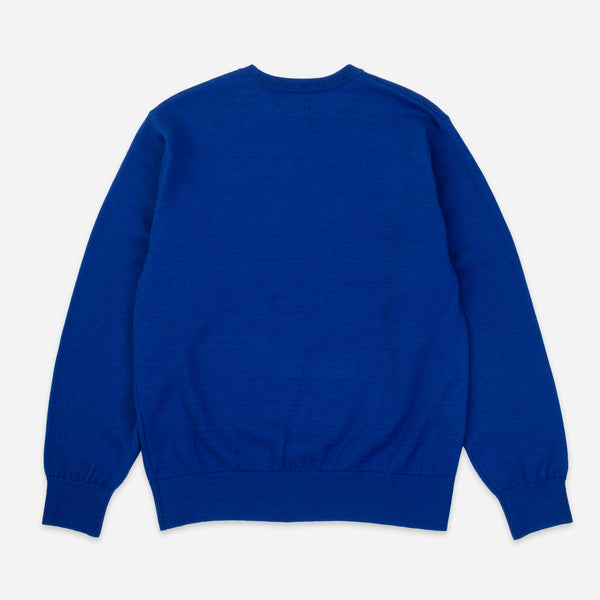 AMERICAN WOOL KNIT CREW - ROYAL BLUE