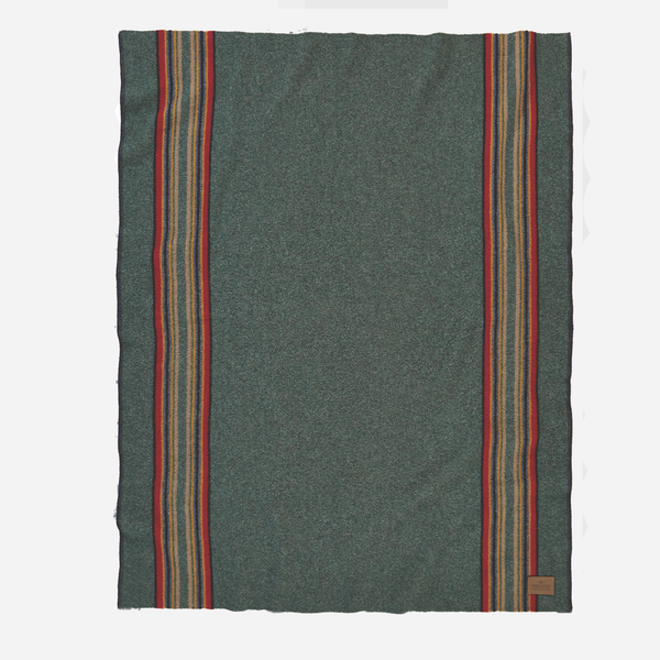 YAKIMA CAMP BLANKET  - GREEN HEATHER