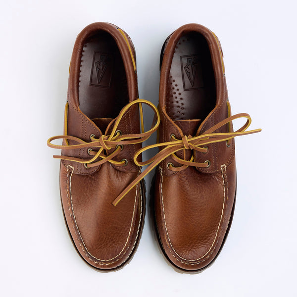 Arrow Moccasin Marblehead Boat Shoe - Pebble Whiskey