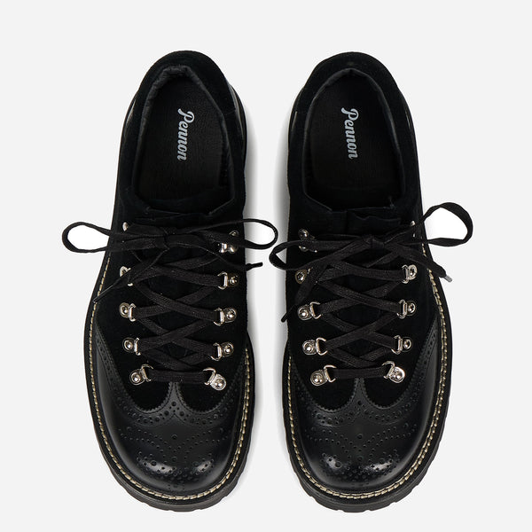 HIGH BOOTS LOW - WINGTIP BLACK