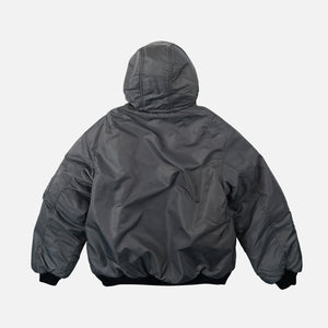 Frizmworks - ACTIVE MA-1 HOODED JACKET - GUN METAL -  - Alternative View 1