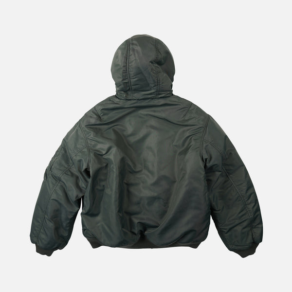 ACTIVE MA-1 HOODED JACKET - OLIVE