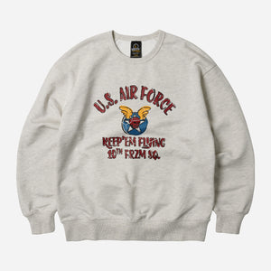 Frizmworks - AIRFORCE SKETCH SWEATSHIRT - OATMEAL -  - Main Front View